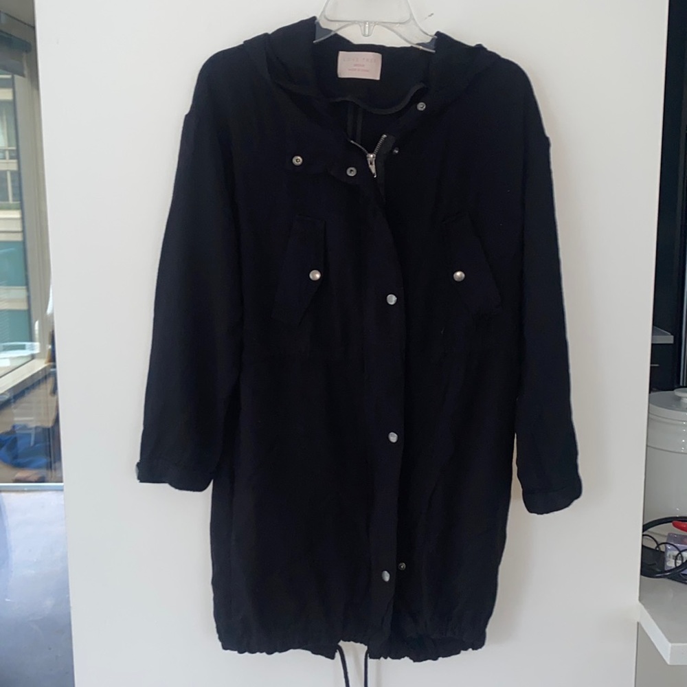 Black Lightweight Tunic Jacket